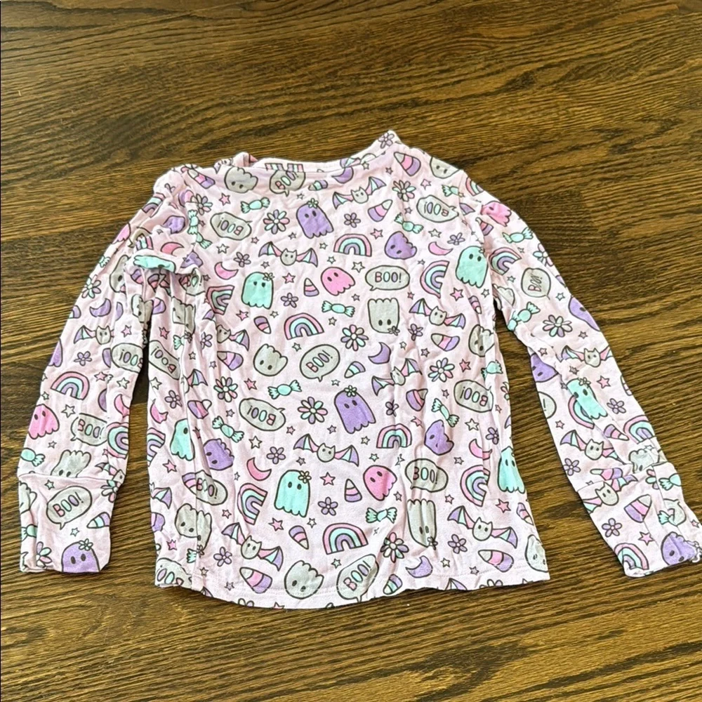 Pastel Ghost and Rainbow Bamboo Pajama Set